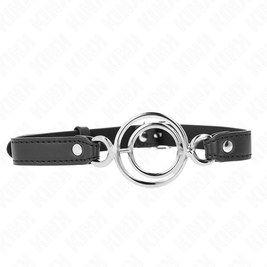KINK - MULTIPLE O-RING GAG 5 CM BLACK 63 X 2.5 CM
