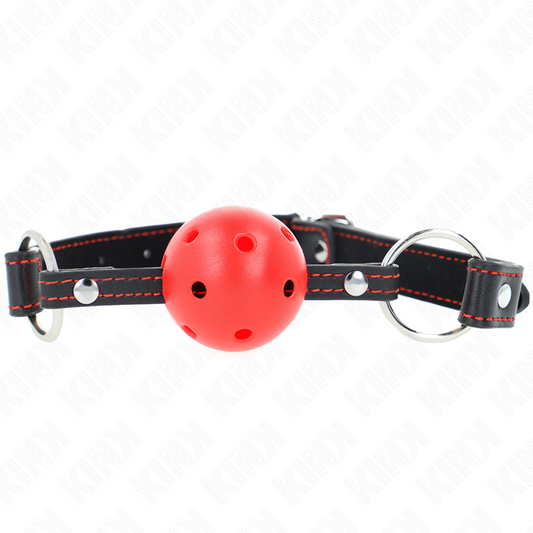 KINK - 4.5 CM RED HARD HOLLOW BALL GAG MODEL 2 65 x 2.5 CM