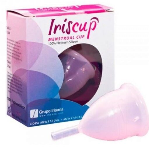 IRISCUP - LARGE PINK MENSTRUAL CUP + FREE STERILIZER BAG