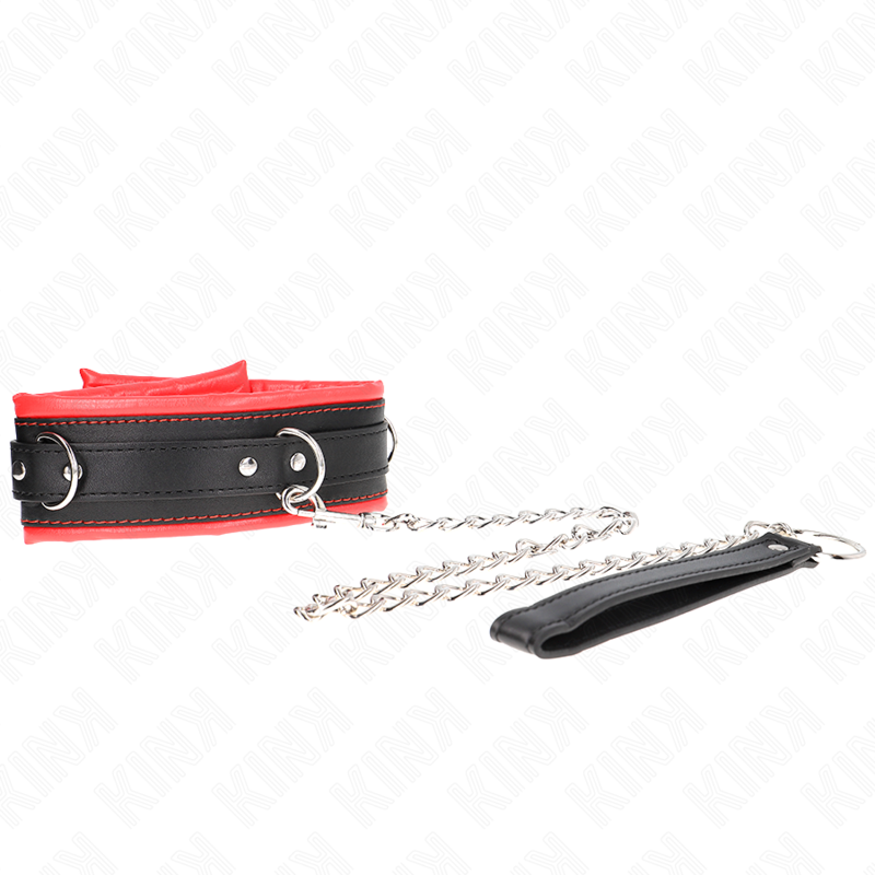 KINK - 65 CM HEAVY DUTY COLLAR WITH LEASH MODEL 3 ADJUSTABLE 36.5-50 CM
