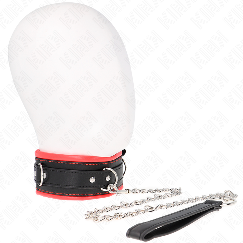 KINK - 65 CM HEAVY DUTY COLLAR WITH LEASH MODEL 3 ADJUSTABLE 36.5-50 CM