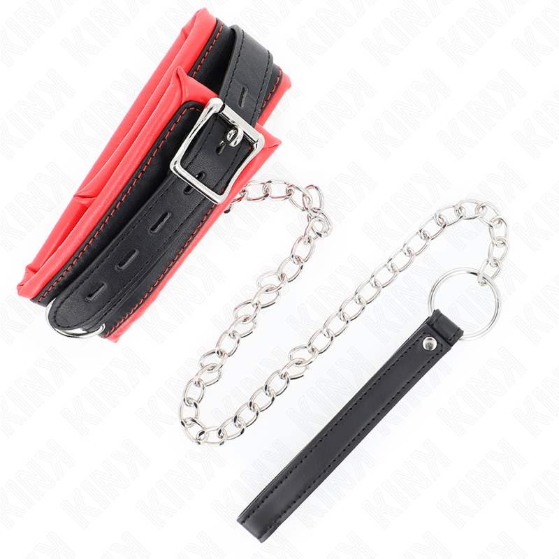 KINK - 65 CM HEAVY DUTY COLLAR WITH LEASH MODEL 3 ADJUSTABLE 36.5-50 CM