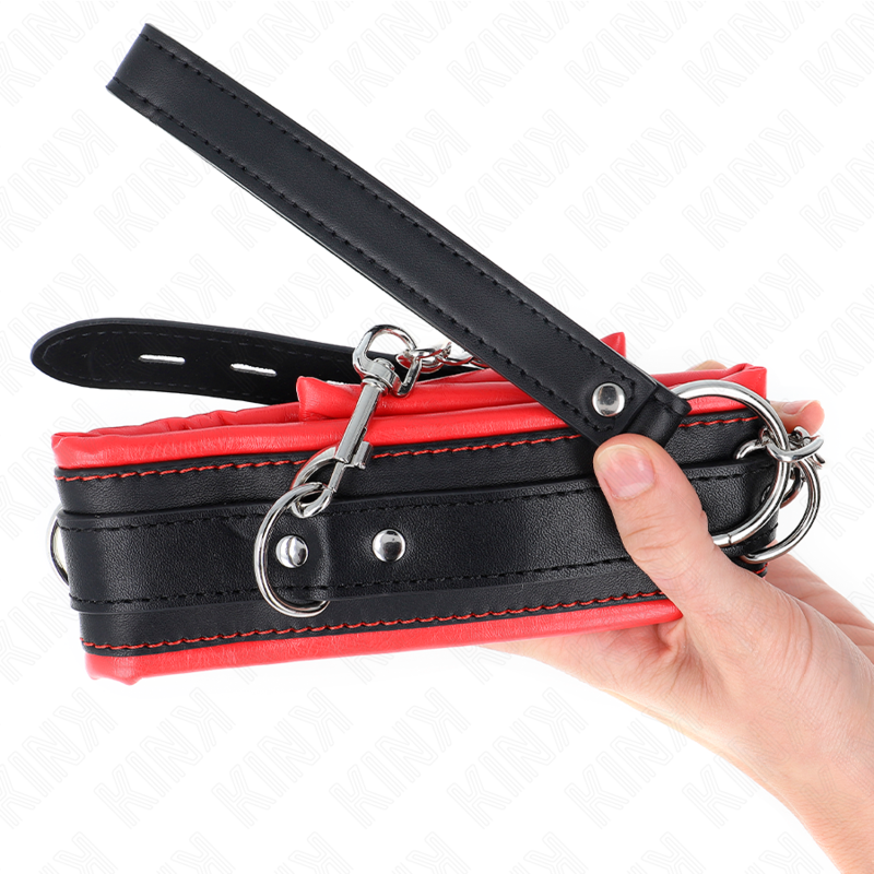 KINK - 65 CM HEAVY DUTY COLLAR WITH LEASH MODEL 3 ADJUSTABLE 36.5-50 CM