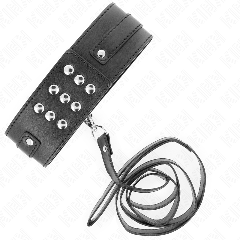 KINK - COLLAR WITH LEASH 116 CM MODEL 1 ADJUSTABLE 36-43 CM X 5 CM