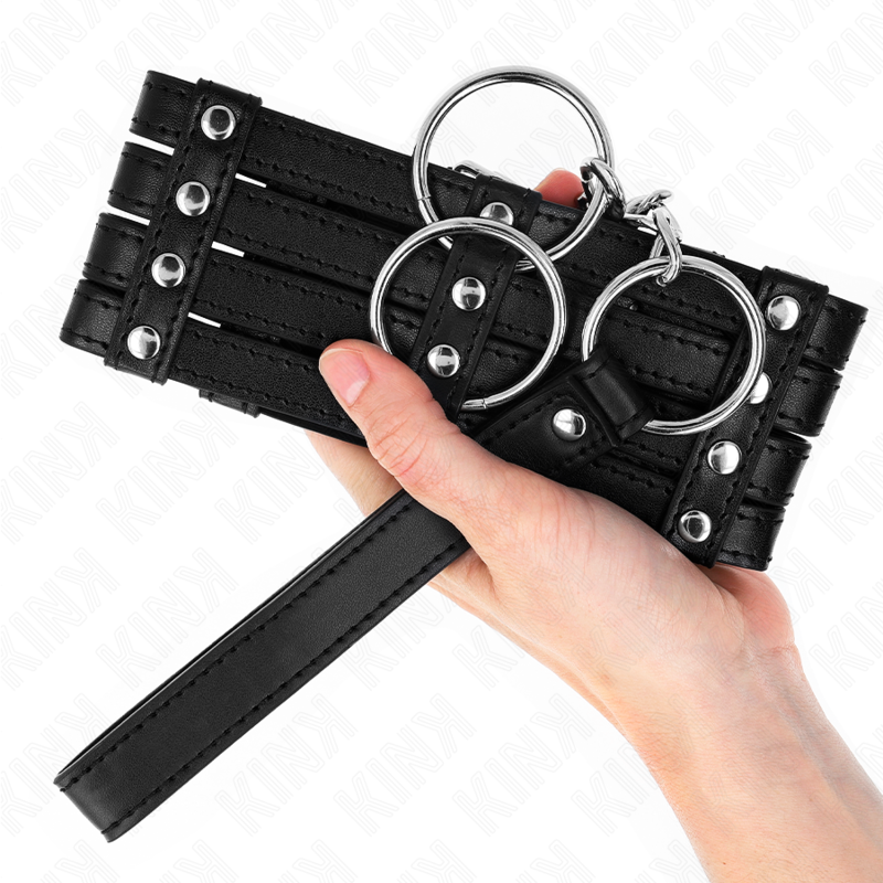 KINK - 65 CM SUB STYLE ADJUSTABLE COLLAR WITH LEASH 35-51 CM X 7 CM