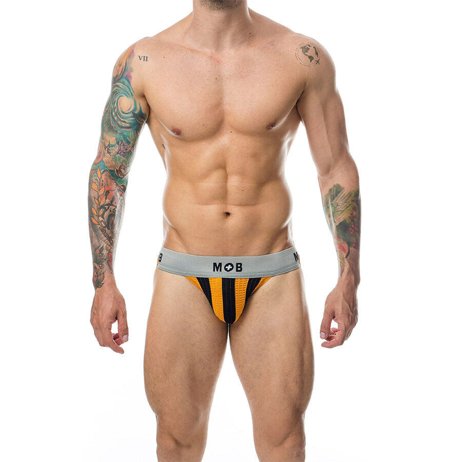 MOB - JOCK CLASICO STRIPE NARANJA TALLA L