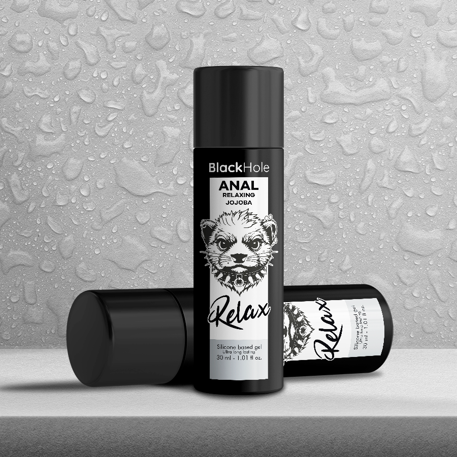 BLACK HOLE -  ANAL RELAXING CON JOJOBA BASE SILICONA 30 ML