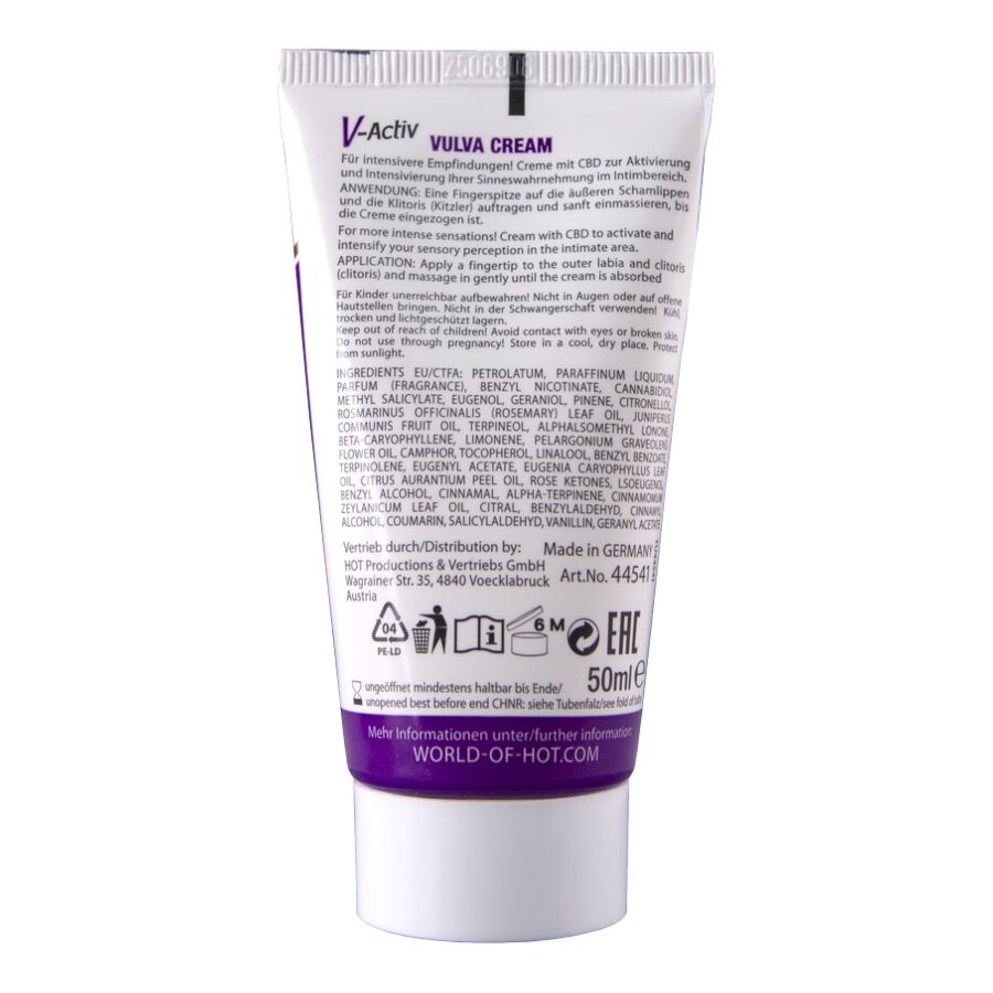 HOT - CREMA PARA VULVA CON CBD 50 ML