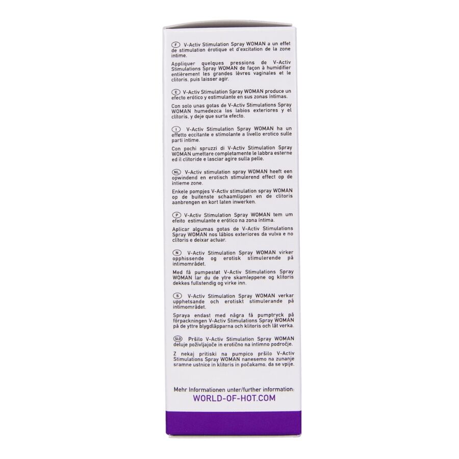 HOT - V-ACTIV SPRAY ESTIMULANTE PARA MUJER 50 ML