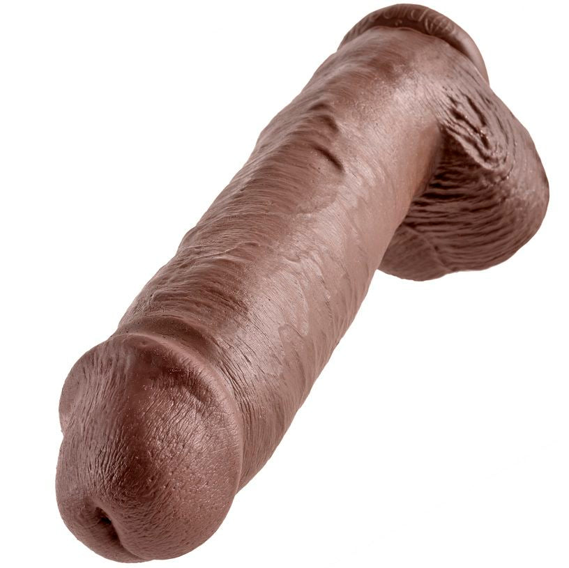 KING COCK - 11 REALISTIC BROWN PENIS 28 CM