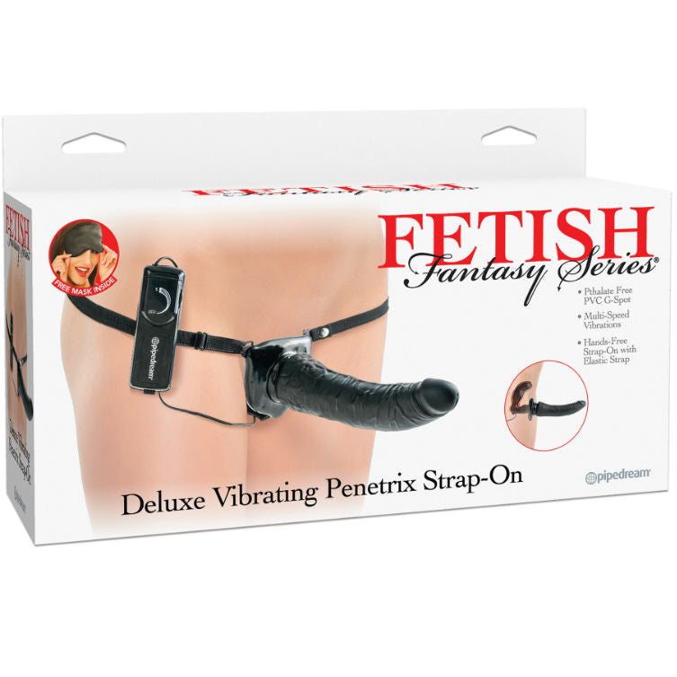 FETISH FANTASY SERIES - DELUXE SERIES PENETRIS VIBRATING HARNESS BLACK