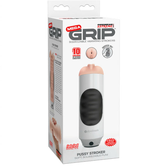 EXTREME TOYZ - PIPEDREAM MEGA GRIP VAGINA VIBRATING MASTURBATOR