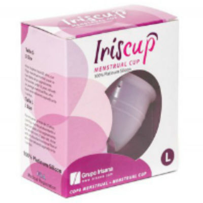 IRISCUP - LARGE PINK MENSTRUAL CUP + FREE STERILIZER BAG
