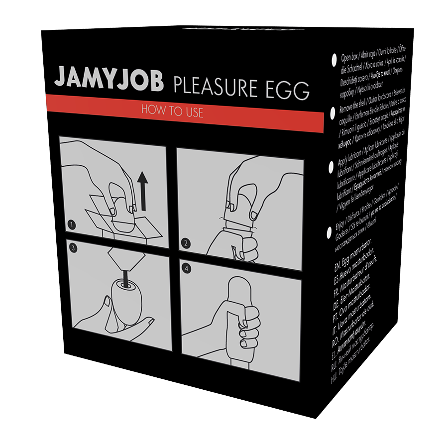JAMYJOB - DISCREET MASTURBATOR EGG VERSION BLACK TRY