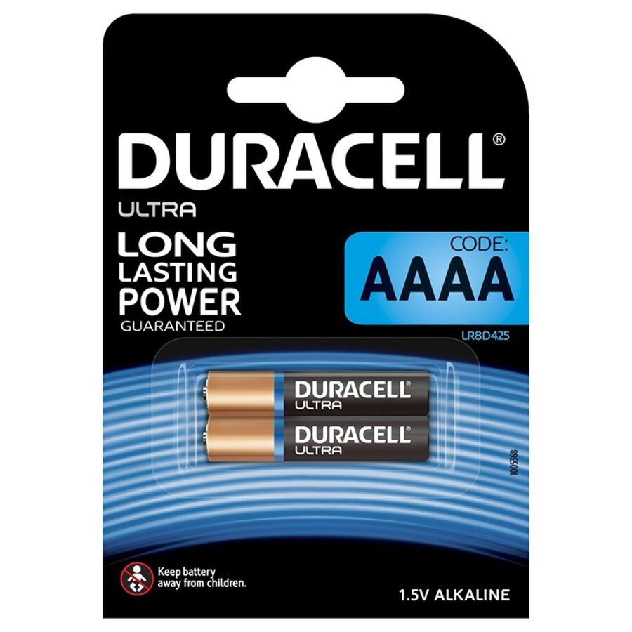 DURACELL - ULTRA POWER ALKALINE BATTERY AAAA MX2500 1.5V BLISTER*2