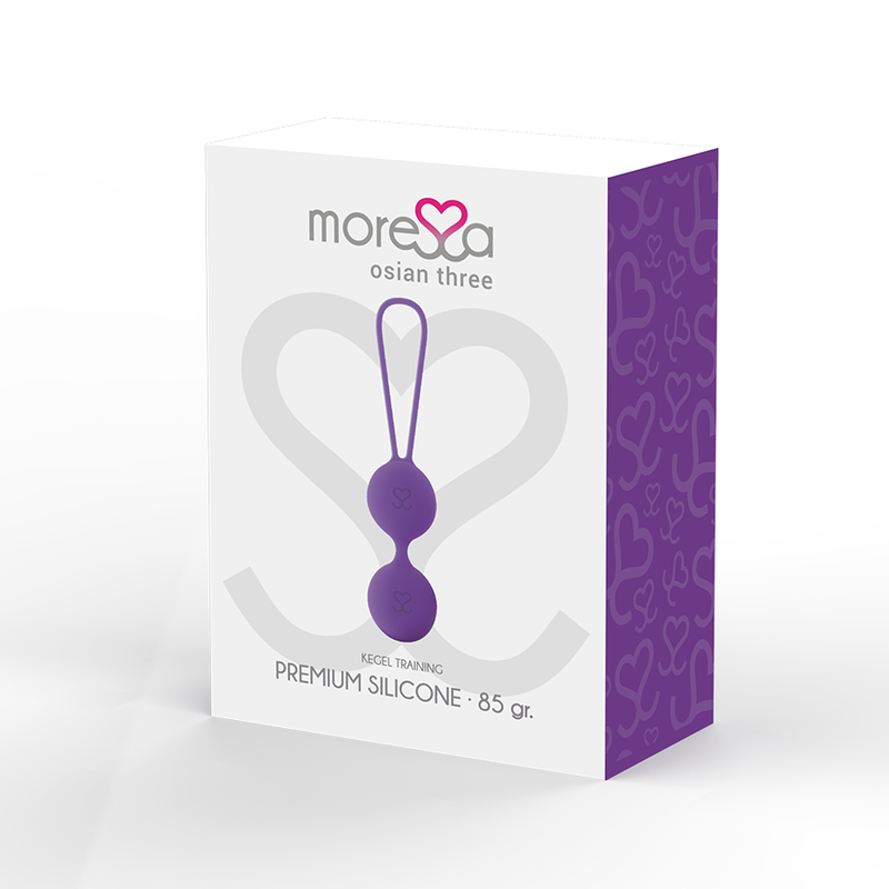 MORESSA - OSIAN THREE PELVIC FLOOR TRAINING 85 gr PREMIUM SILICONE LILAC
